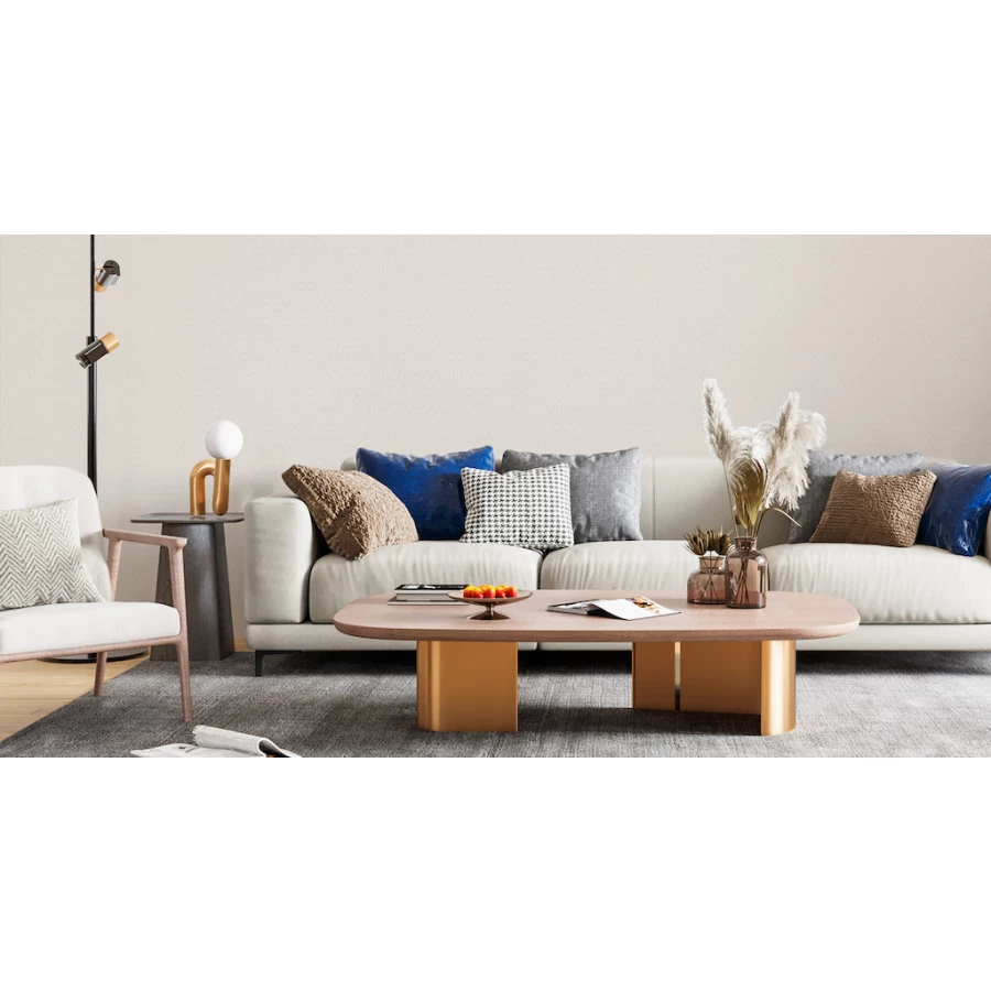 Обои флизелиновые Grandeco Reach&Cosy Kristine бежевые R182012 1,06х10,05 м