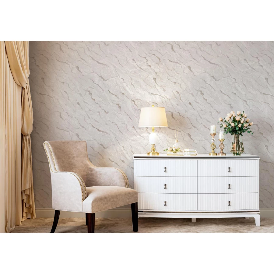 Обои флизелиновые Palitra Home Ornament HomeColor коричневые HC31217-28 1,06х10,05 м