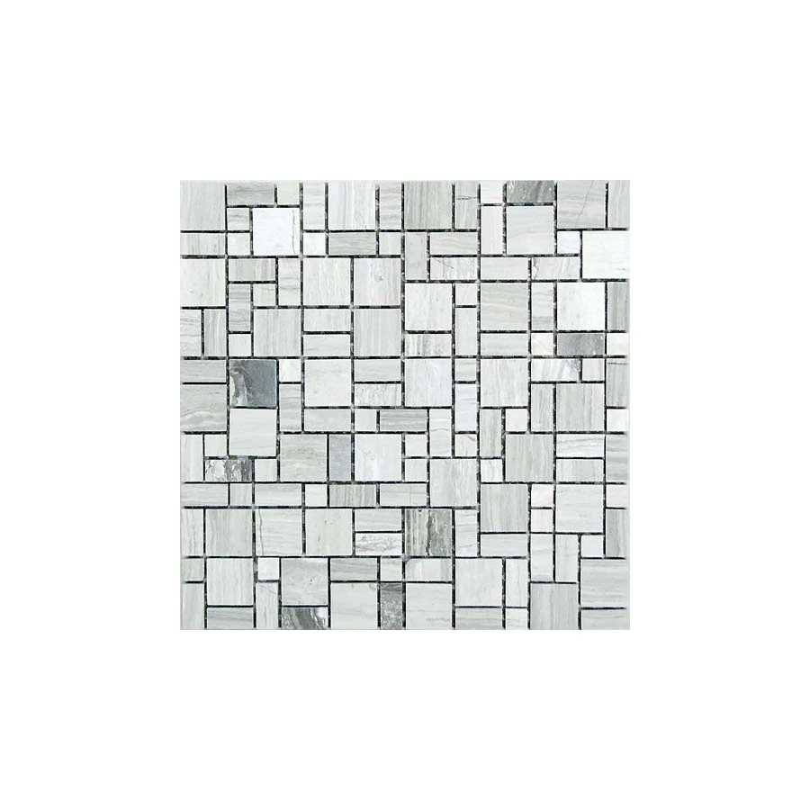 Мозаика Bonaparte Каменная мозаика Dunes серая 30,5х30,5 см