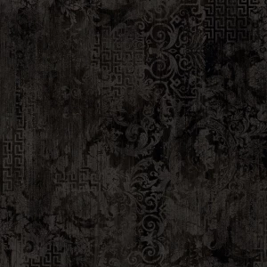 Керамогранит Versace Eterno Carbon Patchwork матовый черный 263030 80x80 см