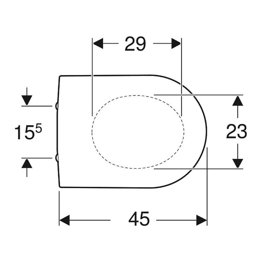 Крышка-сиденье для унитаза Geberit iCon 574130000