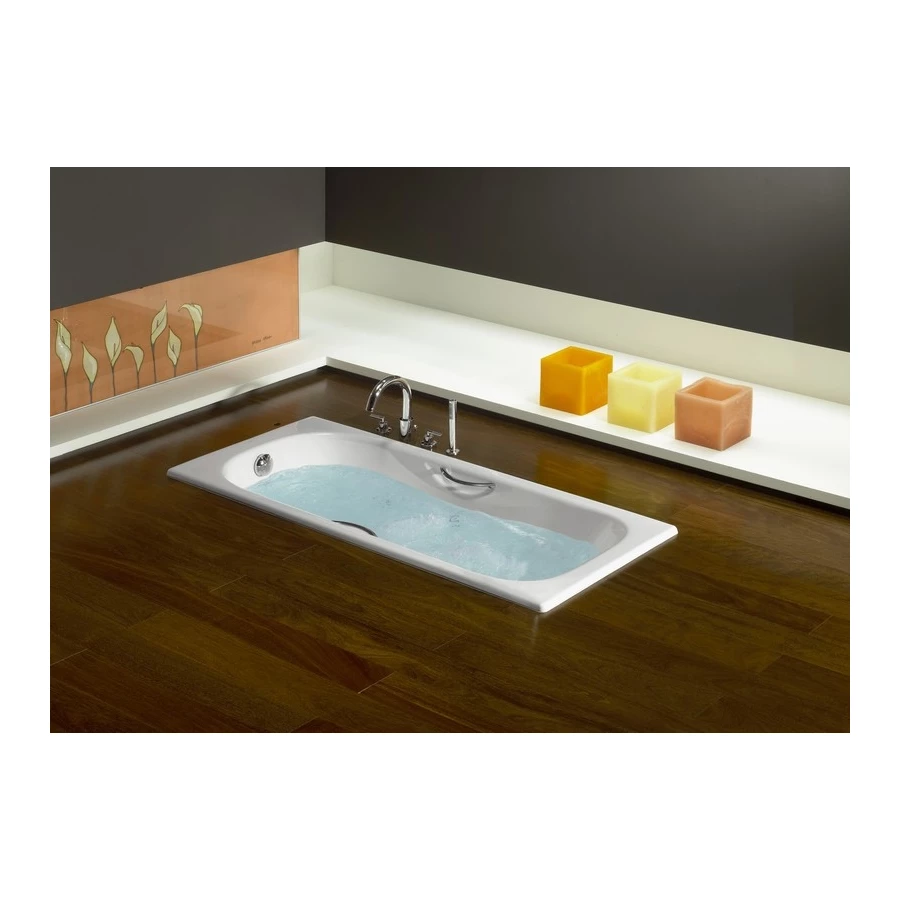 Ванна чугунная Roca Malibu противоскользящее покрытие 7.2310.G.000.R 160х75 см