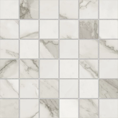 Керамогранит Azteca Mosaico Calacatta Lux Silver серебристый 29,8*29,8 см