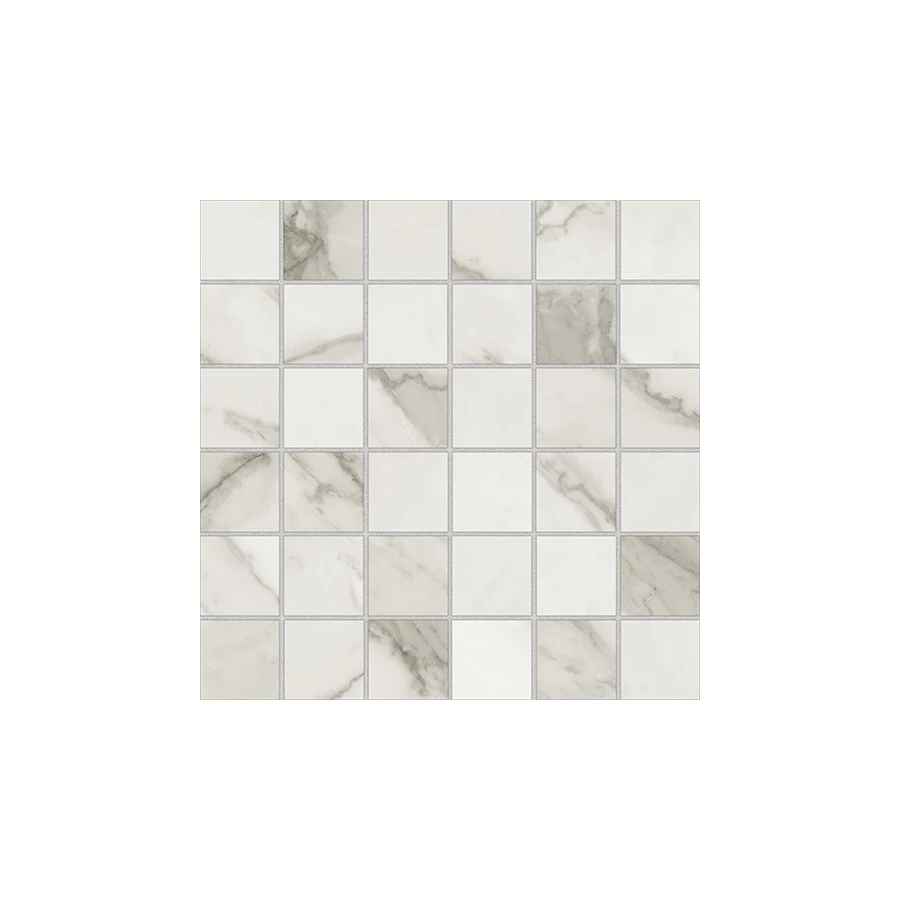 Керамогранит Azteca Mosaico Calacatta Lux Silver серебристый 29,8*29,8 см