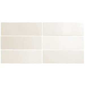 Плитка керамическая Equipe Магма Вхите / Magma White матовая белая 24958 20х6,5 см