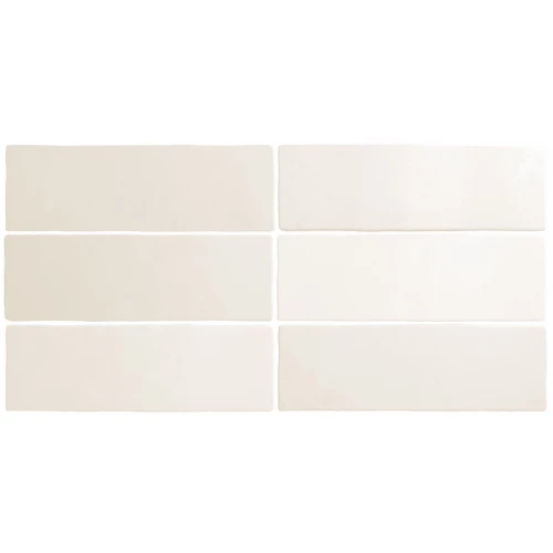 Плитка керамическая Equipe Магма Вхите / Magma White матовая белая 24958 20х6,5 см