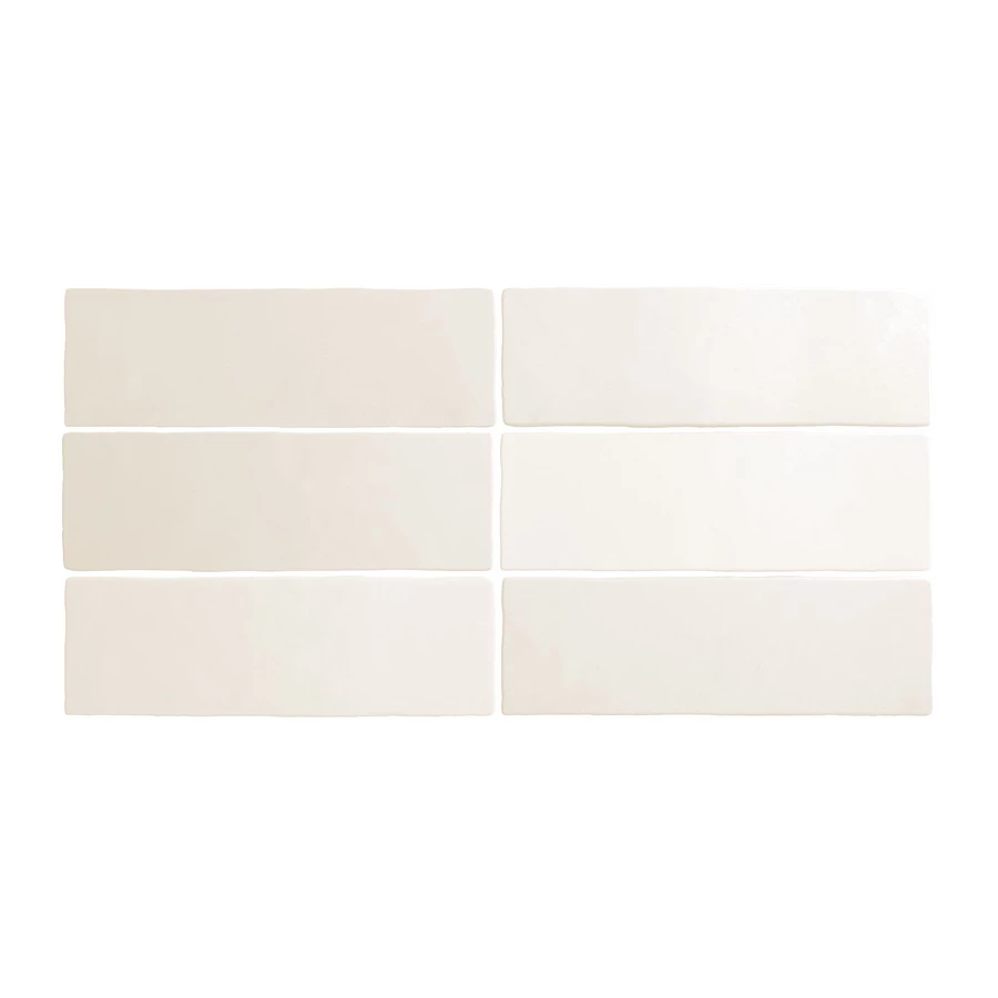 Плитка керамическая Equipe Магма Вхите / Magma White матовая белая 24958 20х6,5 см