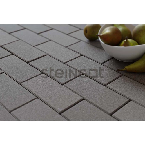 Тротуарная плитка Steingot Брусчатка Серая (полный прокрас, минифаска) 20*10*4 см