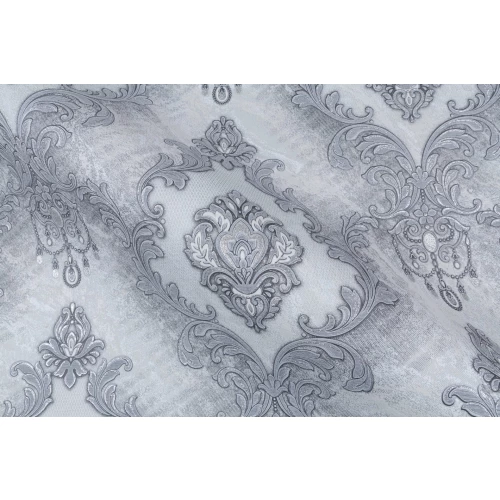Обои флизелиновые Palitra Home Ornament HomeColor серые HC31215-44 1,06х10,05 м