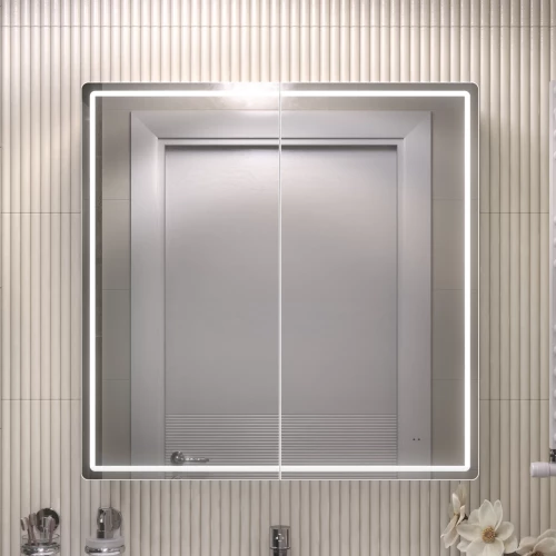 Зеркало шкаф Vigo Geometry Comfort 800 навесной 221 79.6x79 см