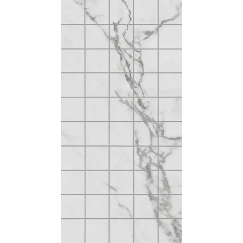 Декор чипсет Kerama Marazzi Коррер обрезной глянцевый белый KMD2PTG003BR 60x30 см