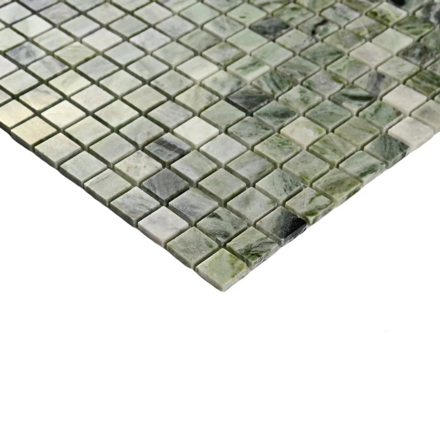 Мозаика Bonaparte Каменная мозаика Monaco-15 slim Pol 15х15 зеленая 30,5х30,5 см