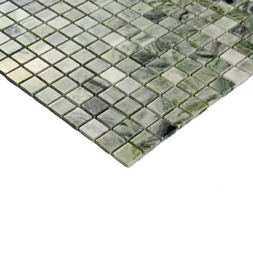 Мозаика Bonaparte Каменная мозаика Monaco-15 slim Pol 15х15 зеленая 30,5х30,5 см