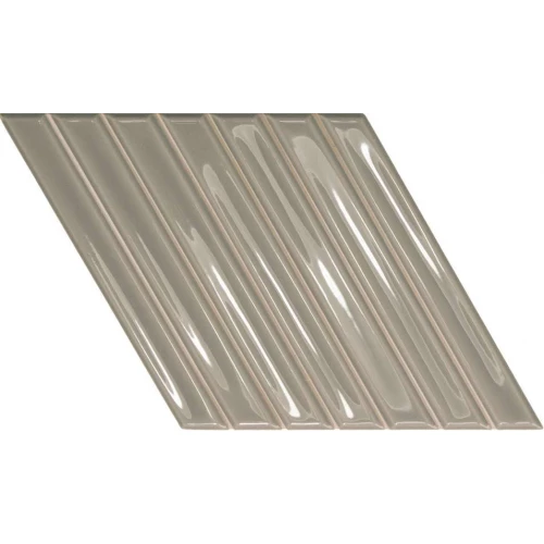 Плитка настенная WOW Spike Bars A Mineral Grey глянцевая серая 135013 25,9х15 см