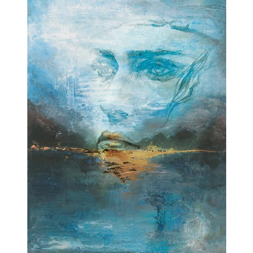 Обои флизелиновые Marburg Ritus Панно синие 35497 2,12х2,7 м