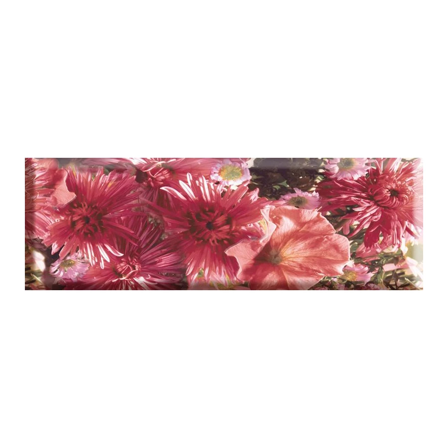 Плитка настенная Absolut Keramika Monocolor Decor Wine 03 A глянцевая розовая AK0821 30х10 см