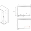 Душевой уголок Abber Schwarzer Diamant AG301305-S605 60x130 см