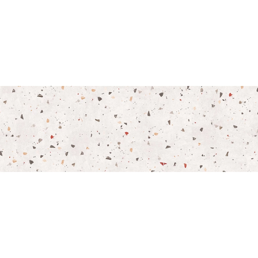 Керамогранит Motto 15mm Terrazzo White Digi Matt матовый белый N100133 240х80 см