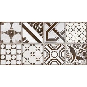Плитка настенная ALMA Ceramica Бохо / Boho рельефная матовая коричневая 11 шт в уп TWU2550BOH17 250х24,9 см