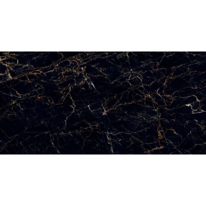 Керамогранит Laparet Nirvana Black черный Полированный 120х60 см