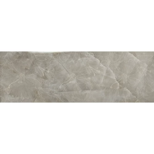 Плитка настенная Porcelanite Dos 1217 Rectificado Grey Decor глянцевая серая 120х40 см