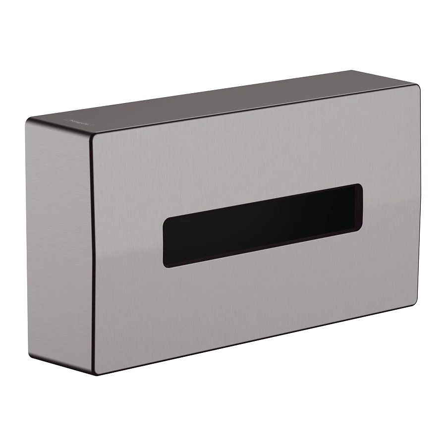 Держатель бумажных полотенец Hansgrohe AddStoris шлифованный черный хром 41774340