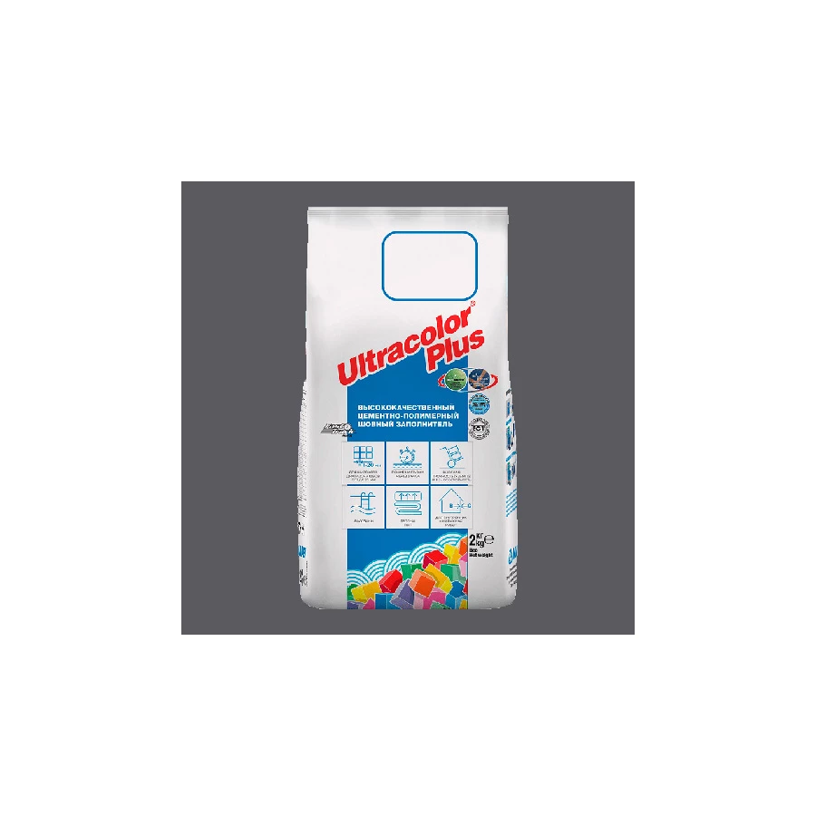 Затирка Mapei Ultracolor plus N119 Серый лондон 6011902А 2 кг