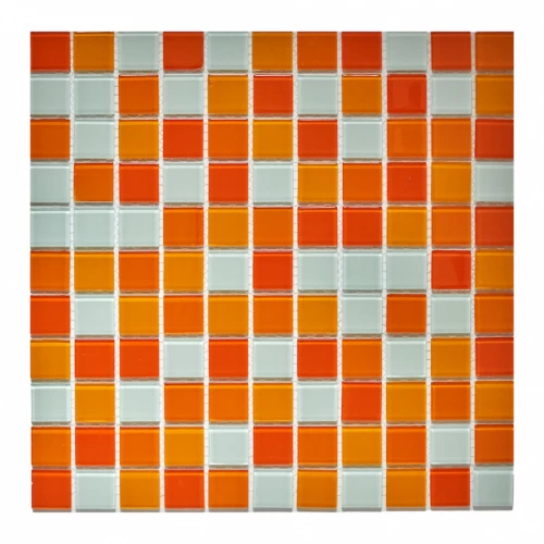 Мозаика из стекла Pixel mosaic Crystal Glass чип 25х25 мм сетка Pix010 30х30 см