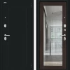 Входная дверь Bravo Флэш 205x96 Букле черное/Wenge Veralinga левое открывание