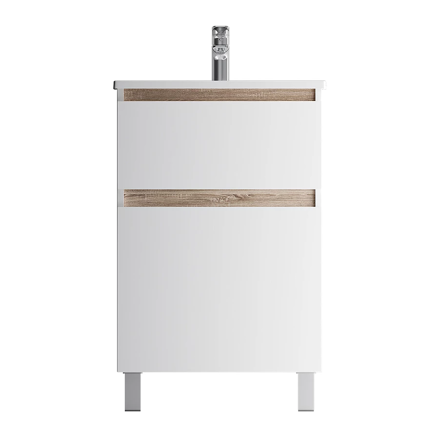 База под раковину Am Pm X-Joy напольная 2 ящика белый глянец M85AFSX0552WG 55 см