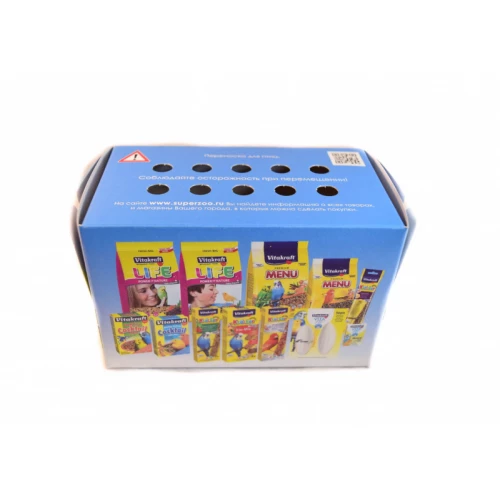 Переноска для птиц Vitakraft картонная 16х8х8 см