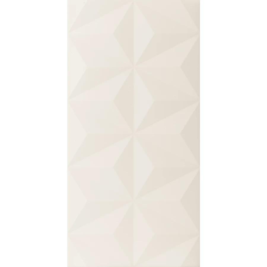 Плитка настенная Marca Corona 4D Diamond White Matt D728 80х40 см
