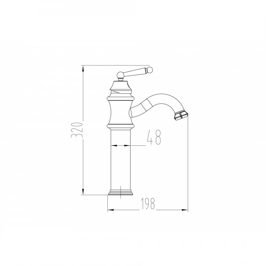 Смеситель Milacio Yeste MC.507.BR бронза