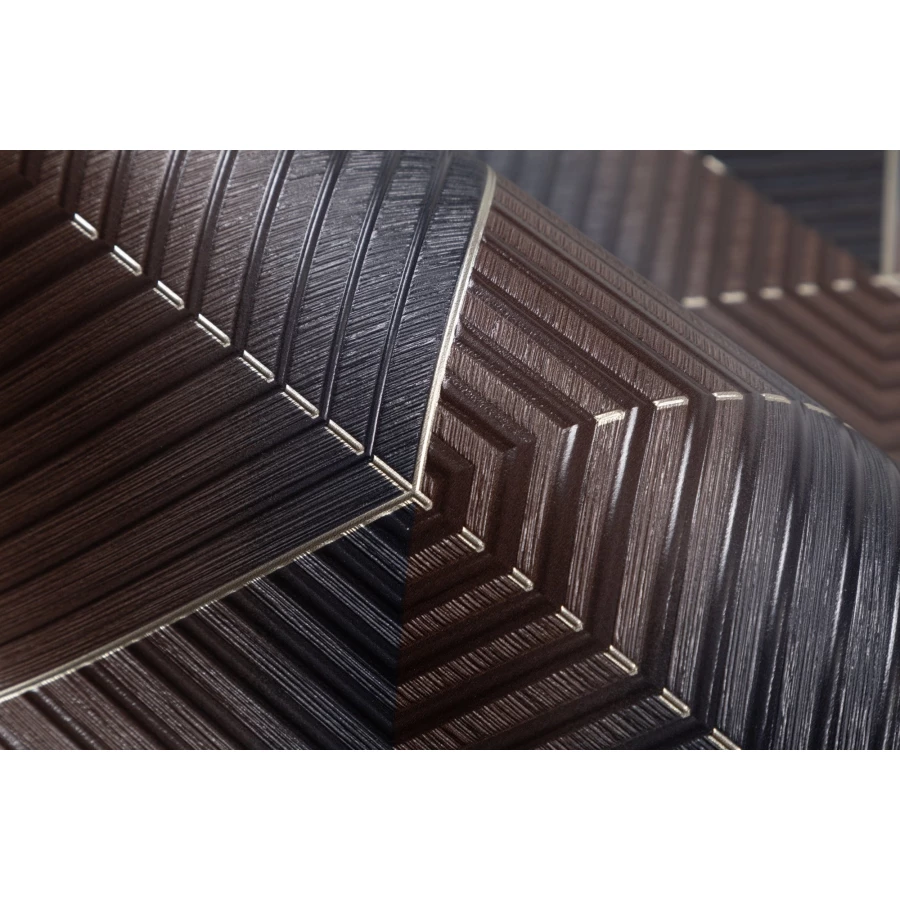 Обои флизелиновые Palitra Home Wood Line HomeColor черные HC72259-46 1,06х10,05 м