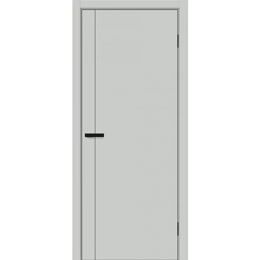 Межкомнатная дверь Bravo Браво-0.10 П 200x90 экошпон Bravo A полотно глухое цвет Grey Silk