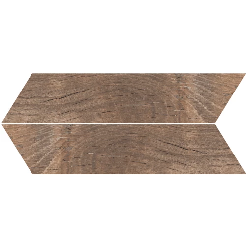 Керамогранит Ragno Marazzi Нодис Чеврон Ровере Матт / Nodis Chevron Rovere Matt матовый коричневый RDLP 54х11 см