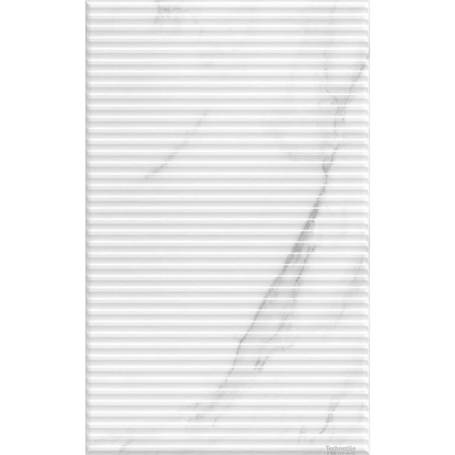 Плитка настенная Шахтинская плитка Арко низ 02 глянцевая белая 010100001581 40х25 см