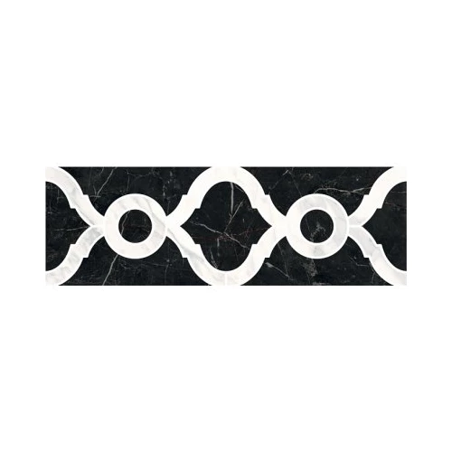 Бордюр Kerama Marazzi Фрагонар наборный черный ID92 9,9х30 см