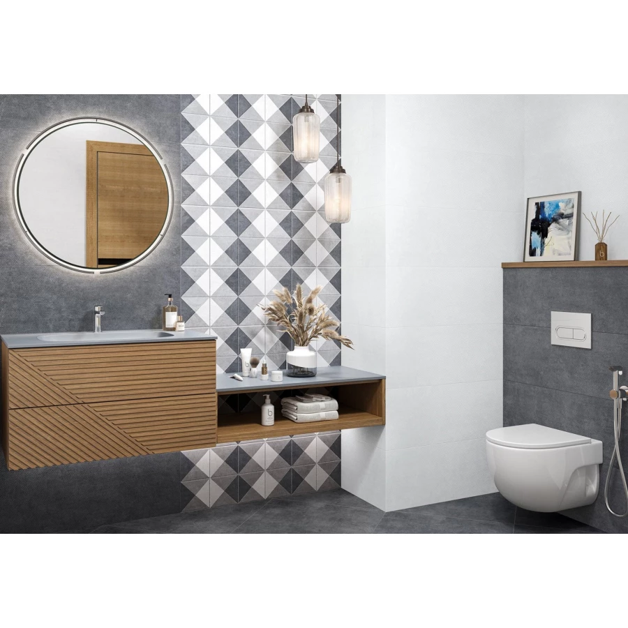 Керамогранит матовый ALMA Ceramica Origami 1,8 кв.м. 0,9GFU04ORG70R 60х60х0,9 см