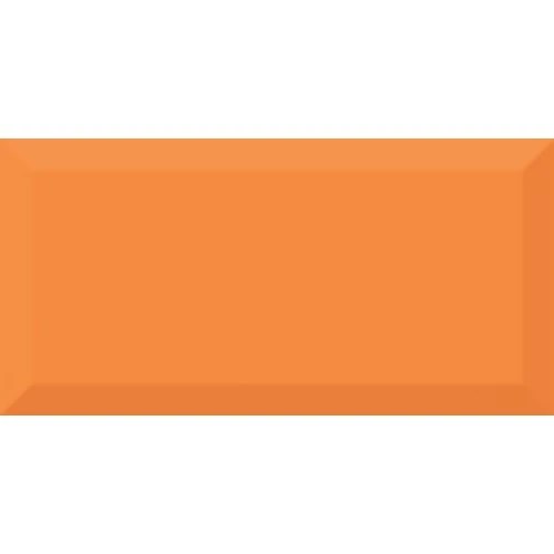 Плитка настенная Absolut Keramika Monocolor Biselado Naranja Brillo ABC0000058 20х10 см