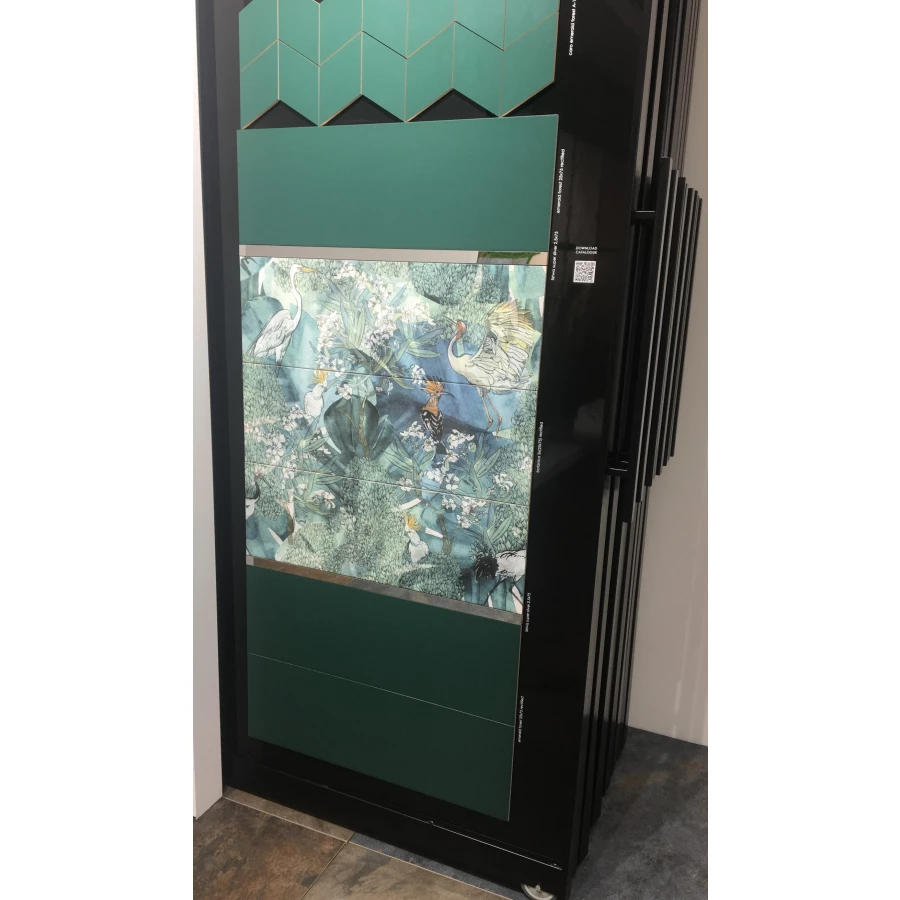 Плитка настенная Ceramika Konskie Botanica Emerald Forest Rett 75х25 см