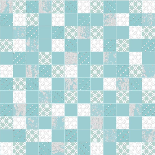 Декор AltaCera Rainfall Mosaic Aquamarine 9 шт в уп DW7MSC16 30,5х30,5 см