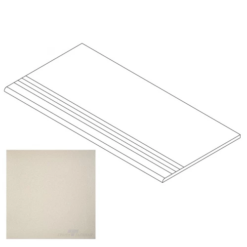 Ступень Грани Таганая Техно с насечками и завальцовкой соль-перец серо-бежевый матовый GT300M 60х29,5 см