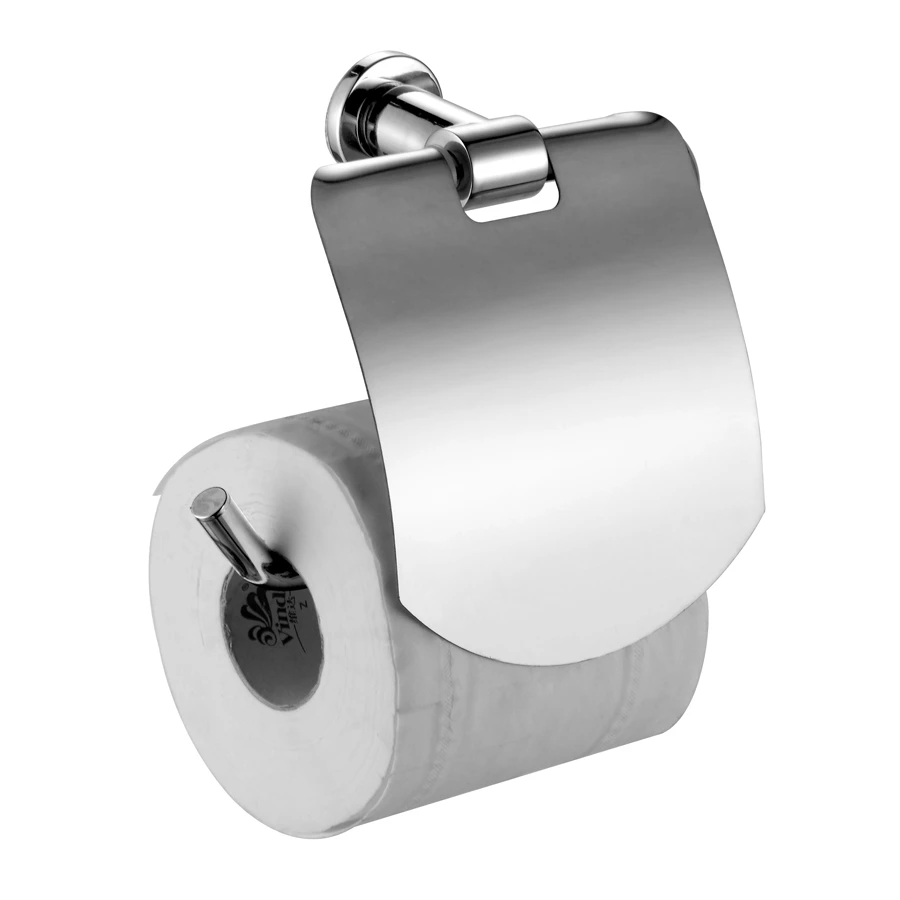 Держатель туалетной бумаги Azario Forny с крышкой хром AZ-88310