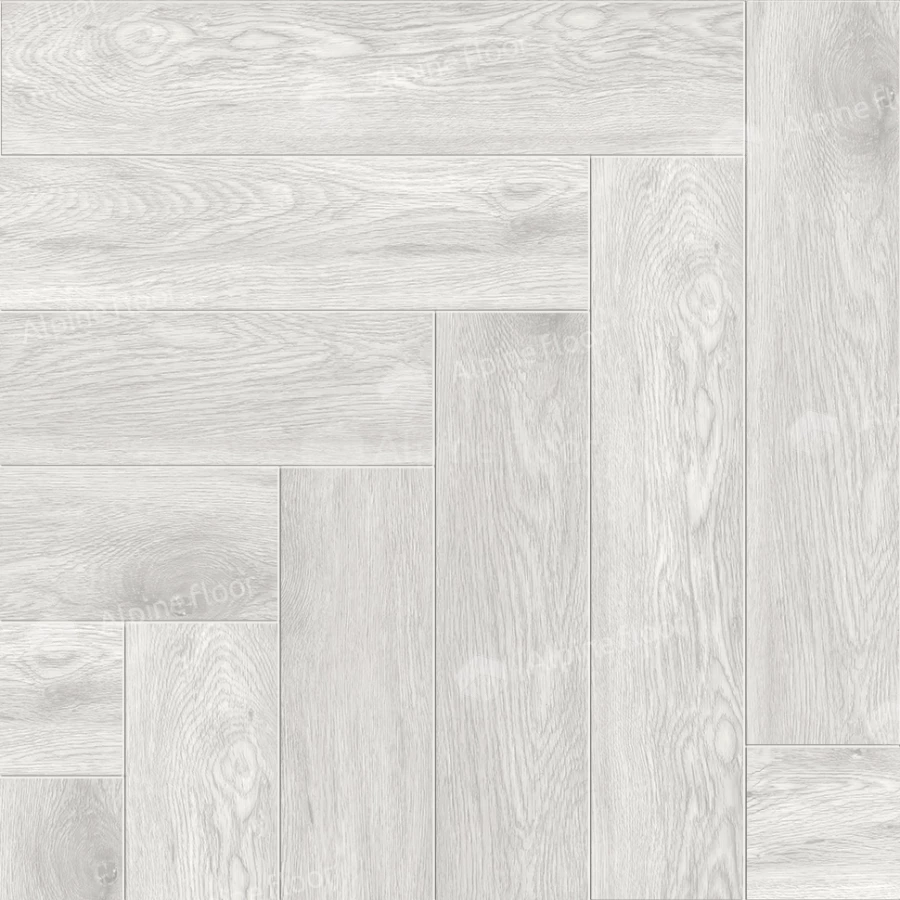 Каменный SPC ламинат Alpine Floor Parquet Light синхронное тиснение Дуб Полис ЕСО 13-21 43 класс 4 мм 1.95 кв.м 60х12.5 см