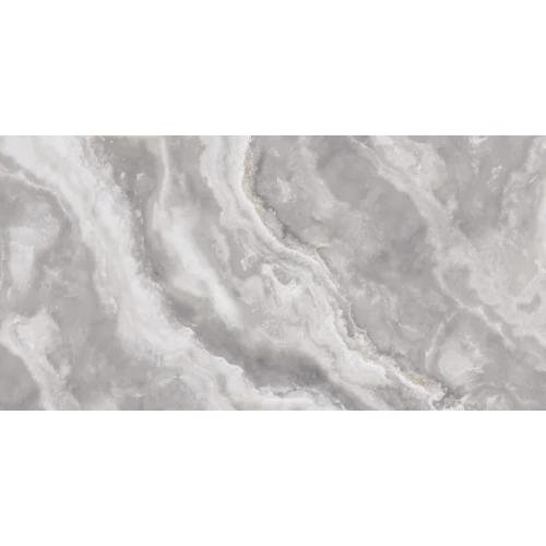 Керамогранит Realistik Bridgetown Polished Silver Carving глянцевый серый 120х60 см