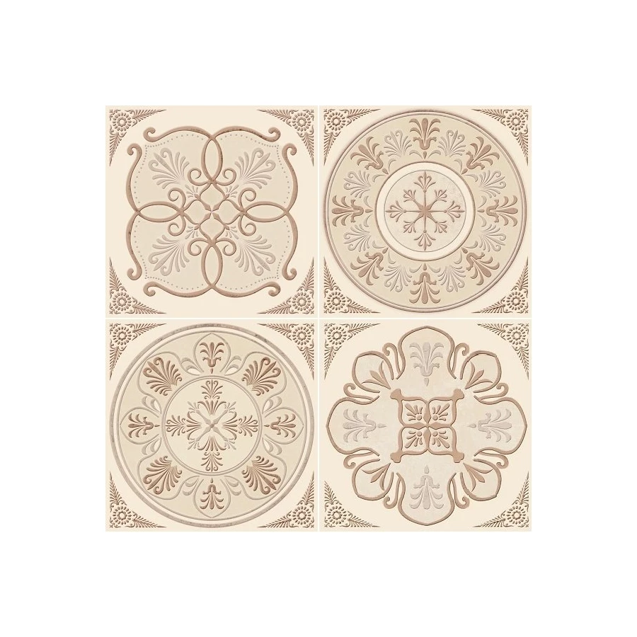 Декор Absolut Keramika Monocolor Milano Set Chalet 4pzs ABC0000142 10x10 см