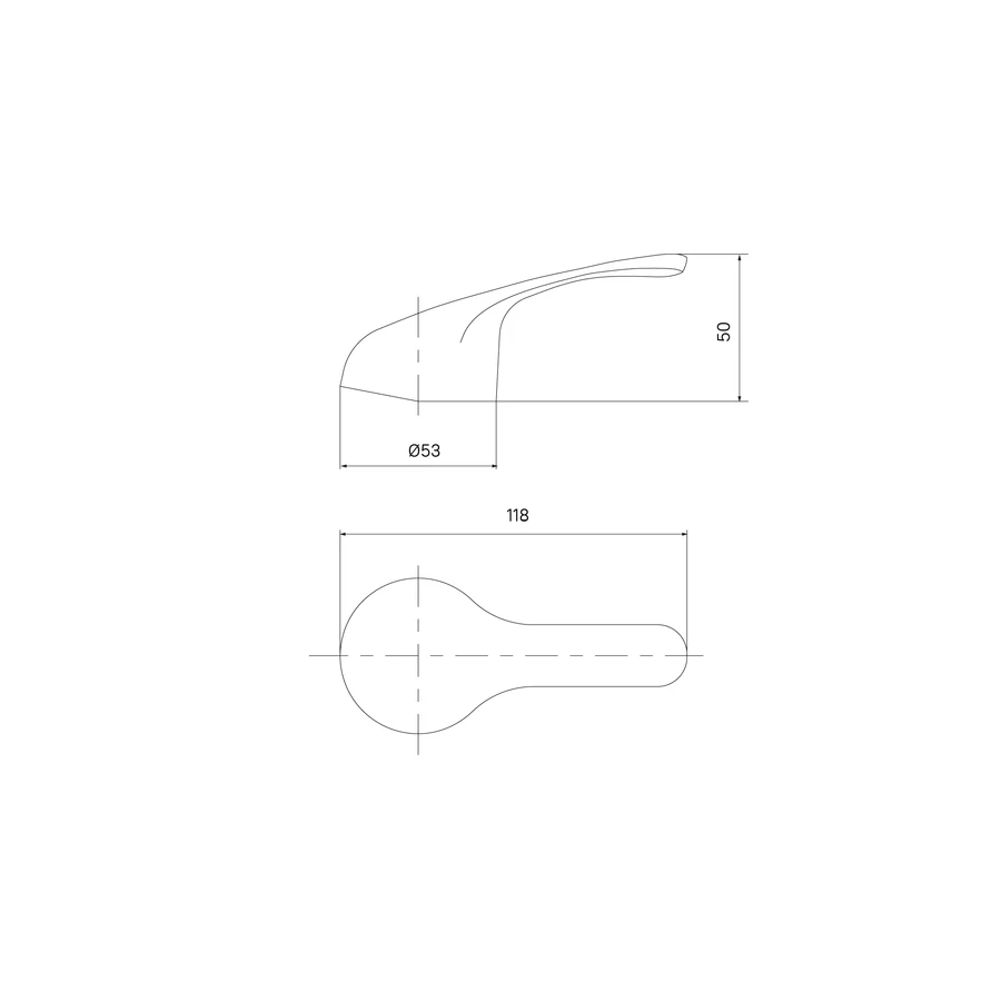 Ручка для смесителя Iddis 40 мм хром 99440C01SM
