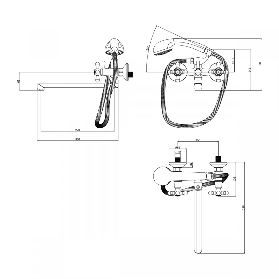 Смеситель Lemark Promotion универсальный LM6048C