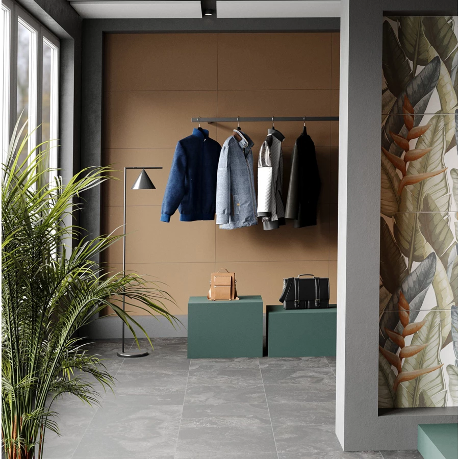 Керамогранит Staro Slim Monocolors Elite Ocre Matt матовый коричневый 120х60 см